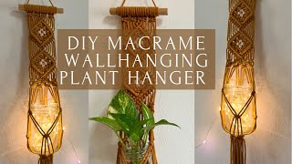 DIY Macrame Wallhanging Plant Hanger | Macrame Tutorial