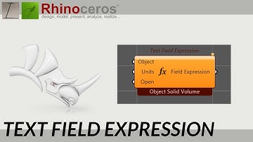 Text Field Expression - Grasshopper 1 - Rhino 8 - Component explained - with examples