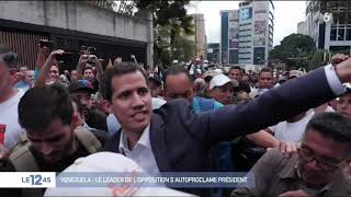 Venezuela : Juan Guaido, leader de l'opposition, s'autoproclame Président