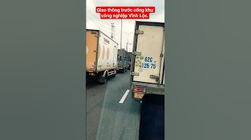 Tình hình giao thông trên quốc lộ 1A trước cổng khu công nghiệp Vĩnh Lộc hướng đi An Sương.