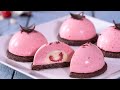 Chocolate Raspberry Mousse Domes