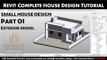 Part 01 -  Exterior Modelling | Small House Design | Revit Tutorial In Hindi