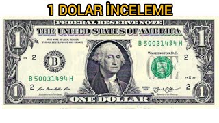 Ameri̇ka 1 Dolar Banknot İnceleme Para İnceleme 