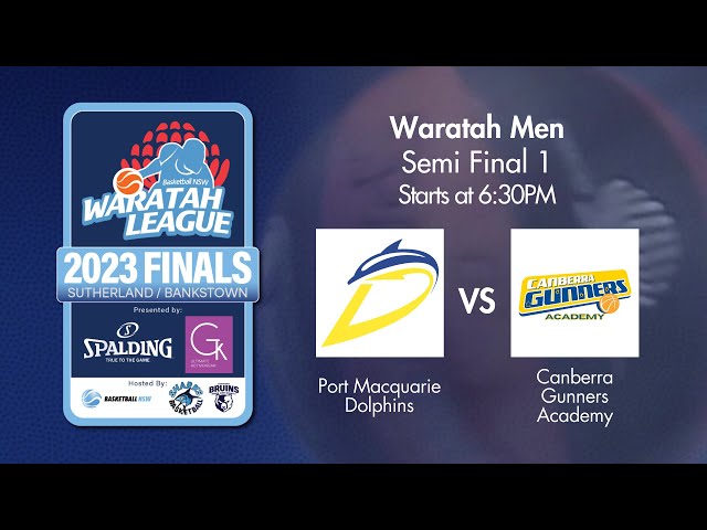 LIVE 🔴 - Port Macquarie Dolphins v Canberra Gunners Academy - WM - SF1 - 2023