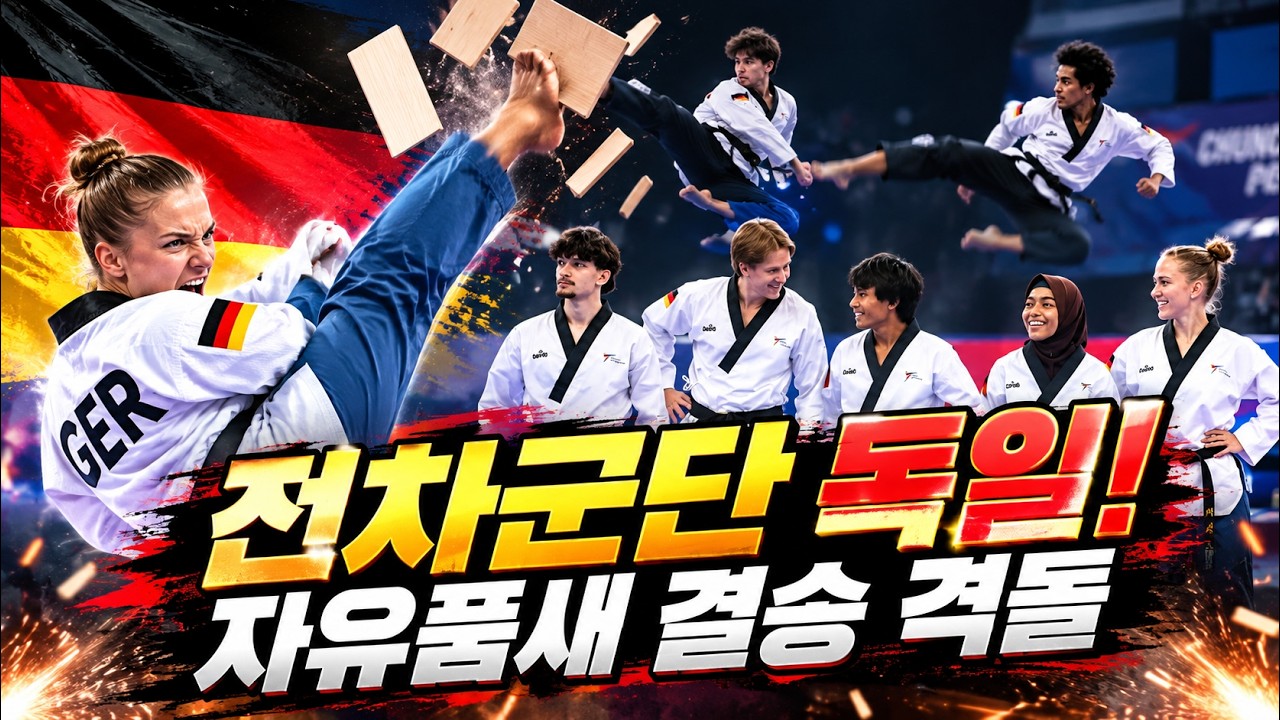 [춘천 2026 세계태권도품새선수권대회] 전차군단 독일! 자유품새 결승 격돌