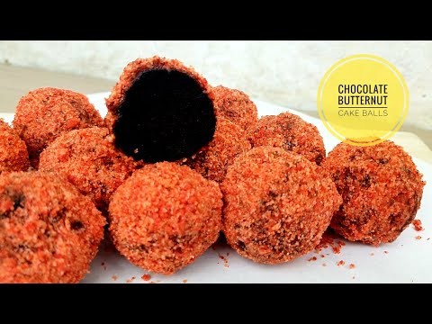 Chocolate Butternut Cake Balls | Cake balls recipe (easy recipe)