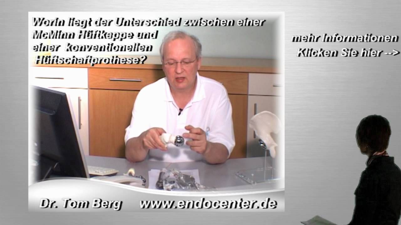 Worin liegt der Unterschied zwischen einer McMinn Hüftkappe / Hüftprothese ?