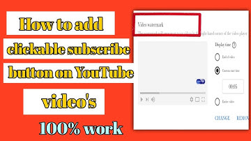 🔴 How to add clickable subscribe button on YouTube video