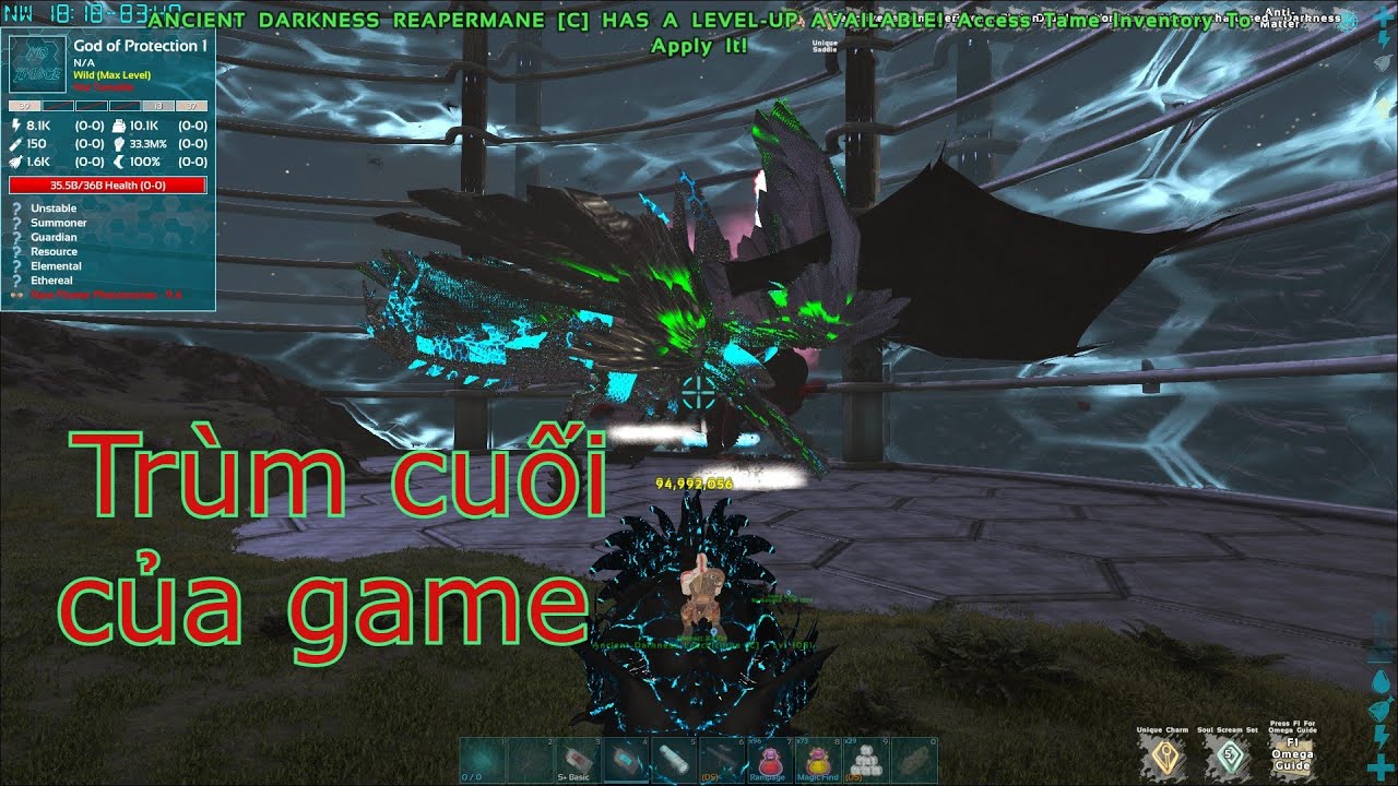 ARK Omega :Cuối cùng tui cũng hạ được BOSS GOD ENDLESS sắp phá đảo mod omega rồi :!