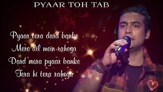 Pyaar Toh Tha (Lyrics) | New Hindi romantic song | Jubin Nautiyal | Thumb