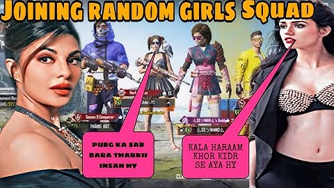 Joining Random Squad Of Naughty Rich Pro Girls 🤷🏻‍♀️ Like A THARKI BoT || Most Funniest video 😂