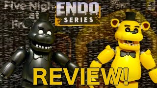 FNAF Jazwares Endo Series Golden Freddy & Midnight Freddy SDCC Exclusive Review! 
