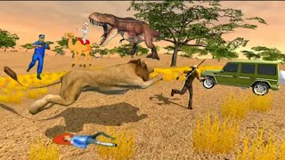Safari Hunting 4X4 Simulator - Crazy Lion Attack Hunting Man - Android Gameplay screenshot 4