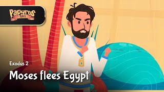 Moses Flees Egypt | Exodus 2 | Animated Bible Story for Kids