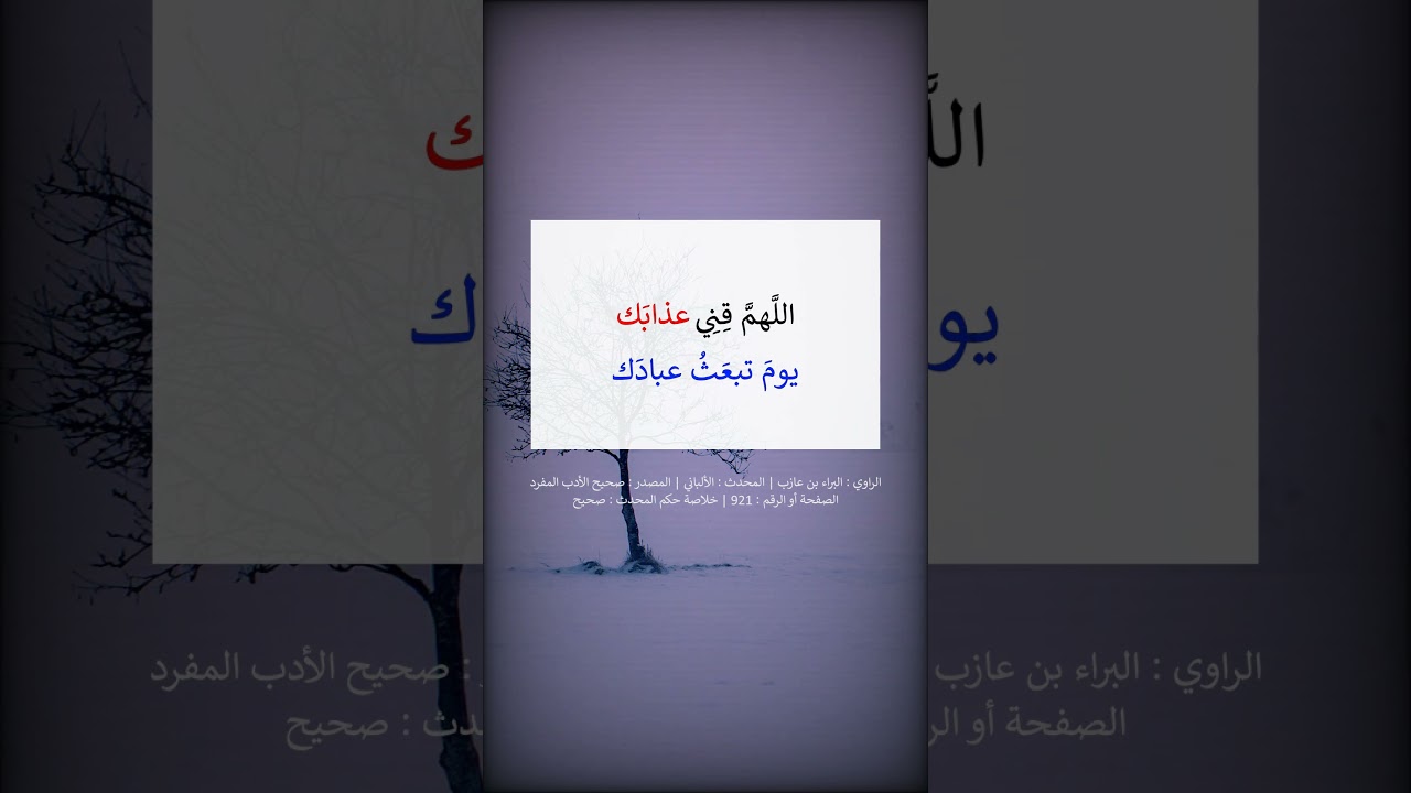 كان النبي ﷺ إذا أراد أن ينام وضع يده تحت خده الأيمن ويقول --- الشيخ عبد الرزاق البدر