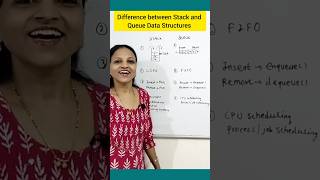 Stack vs Queue data structure #shorts