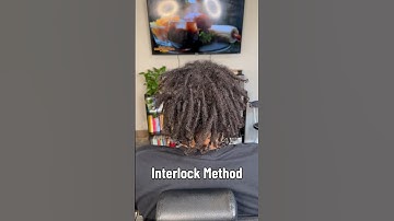 Watch me interlock #locs #locmethod #loctician #rootedessence #starterlocs #locjourney #locstyles