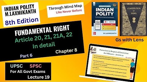 Articles 20 to 22 Explained in Simple Way | Fundamental Rights | SPSC, UPSC, SSC CGL