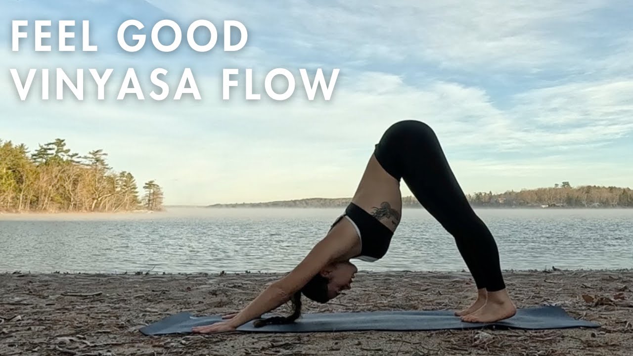 15 Minute Feel Good Vinyasa Flow | Morning Yoga - YouTube