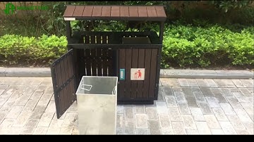 [ TRD02 ] Giới thiệu sản phẩm thùng rác ngoài trời Việt Pháp sản phẩm thùng rác trang trí ngoài trời