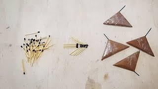 How to Make a Triangle Firecrackers using Matches - Very Easy