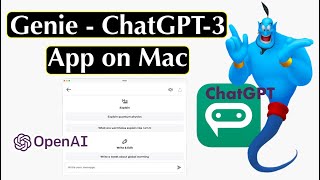 Genie - ChatGPT-3 App on Mac  | GPT-3 Chatbot OpenAI on Mac | Genie - Chat GPT AI on App Store screenshot 1