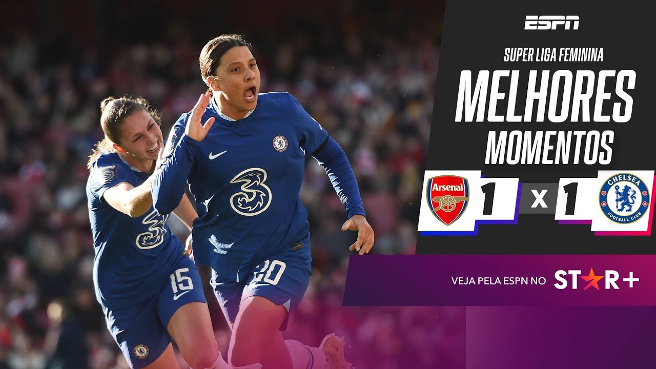 SAM KERR EMPATA, PROVOCA TORCIDA RIVAL, E ARSENAL x CHELSEA TERMINA QUENTE | MELHORES MOMENTOS