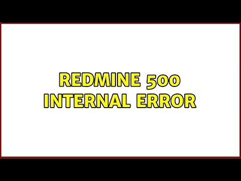 Redmine 500 Internal Error