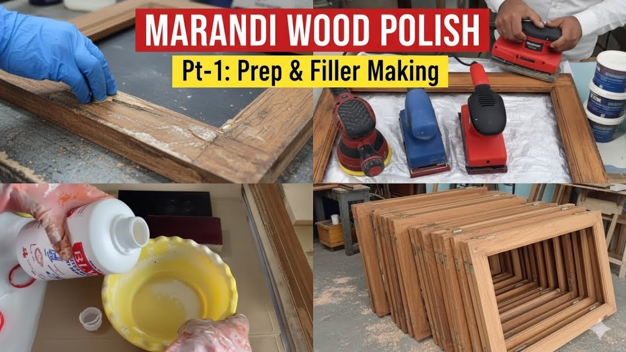 Pt1 How To Marandi Wood Polish मरांडी लकड़ी पॉलिश कैसे करें YouTube