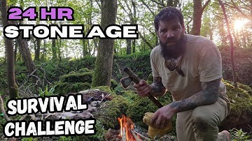 24hour Primitive Stoneage Survival Challenge