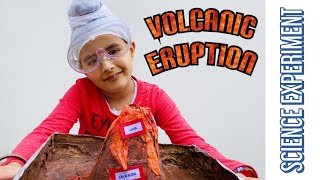 How to make a volcano - volcanic eruption (science experiment using vinegar and baking soda)