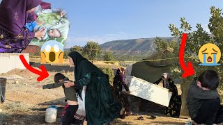 Nomadic boy beaten by his grandmother 😰 Suffering of nomadic woman
