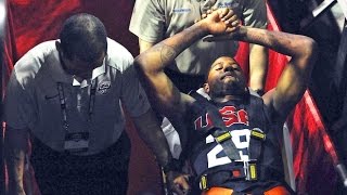 Paul George breaks his leg again! 2016 Team U.S.A reactions