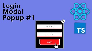 Login Modal Popup - ReactJS, TypeScript Tutorial - #1 Basic Modal