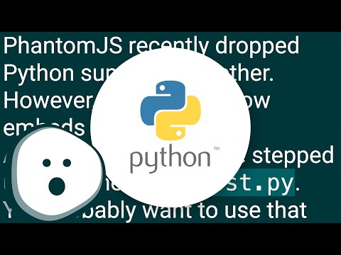 Is there a way to use PhantomJS in Python?