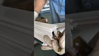 Streamlined mullion connection for mass PVC window production#pinshi #CantonFair2026 #upvcprofiles
