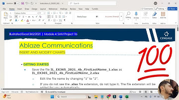 Illustrated Excel 365/2021 | Module 4: SAM Project 1b #AblazeCommunications #Illustratedmodule4