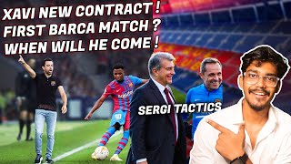 Xavi to Barcelona All details Contracts & more | Sergi barjuan Tactics and Style