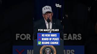Trump calls for REGIME CHANGE IN IRAN after campaigning on "no new wars" #shorts #trump #iran
