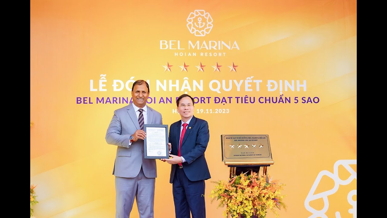 Bel Marina Hoi An Resort received a 5star bronze plaque YouTube