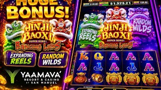 Triple burst bonus with Jin Ji Bao Xi Super Burst: Dancing Lions slot machine at Yaamava casino! screenshot 1