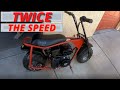Coleman CC100x Minibike  / Twice the speed in two minutes!!