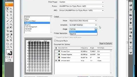 How to Print Film Positives from Illustrator using MultiRIP Film Halftone RIP