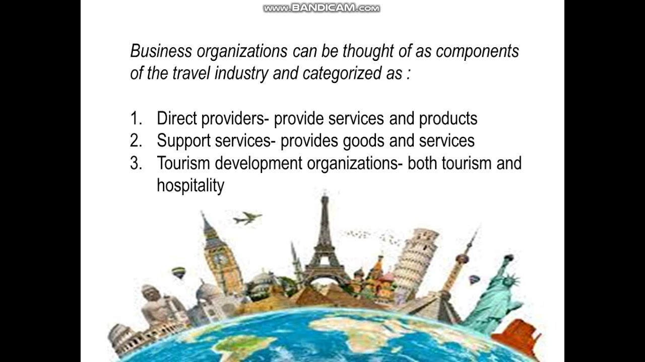 tourism and hospitality supply components definition