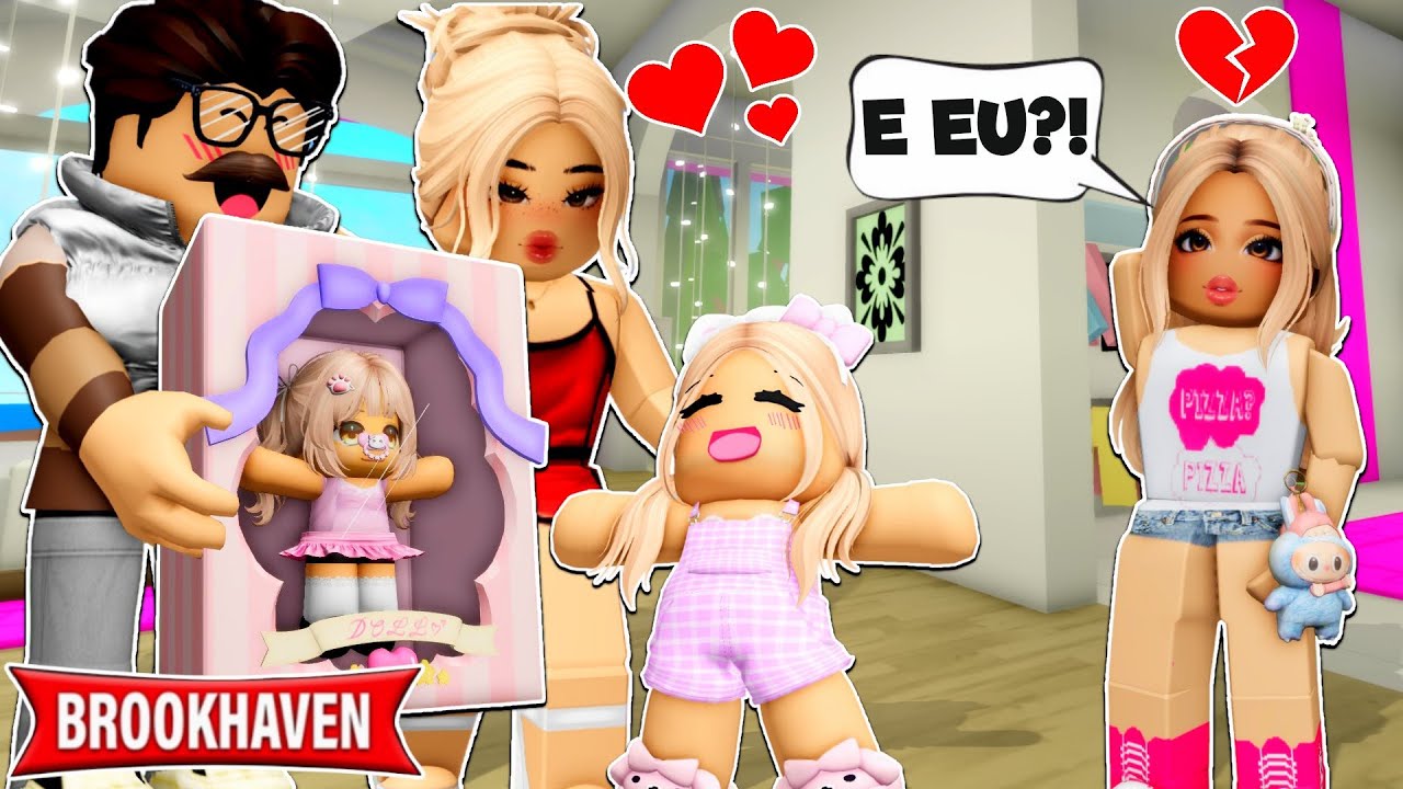 SÓ A FILHA PREFERIDA PODIA TER BEBÊ REBORN | Historinhas Brookhaven Roblox