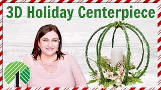 3D Wreath Poinsettia CENTERPIECE | CHRISTMAS HOLIDAY DIY Tutorial Dollar Tree candle high end Decor