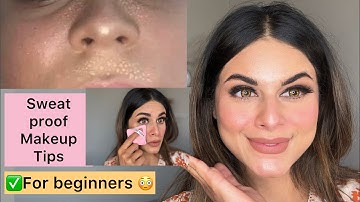 😳Sweatproof Makeup Tips for Beginners🥸😳✅ #sweatproofmakeup #makeupforbeginners #stepbystepmakeup