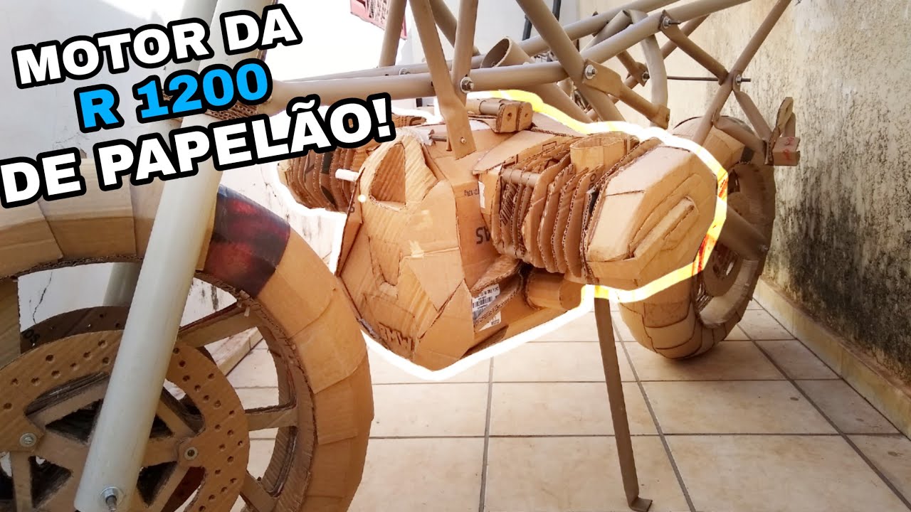 Jogo de moto feito com papelão #jogos #game #moto #fyp #ideias #engenh