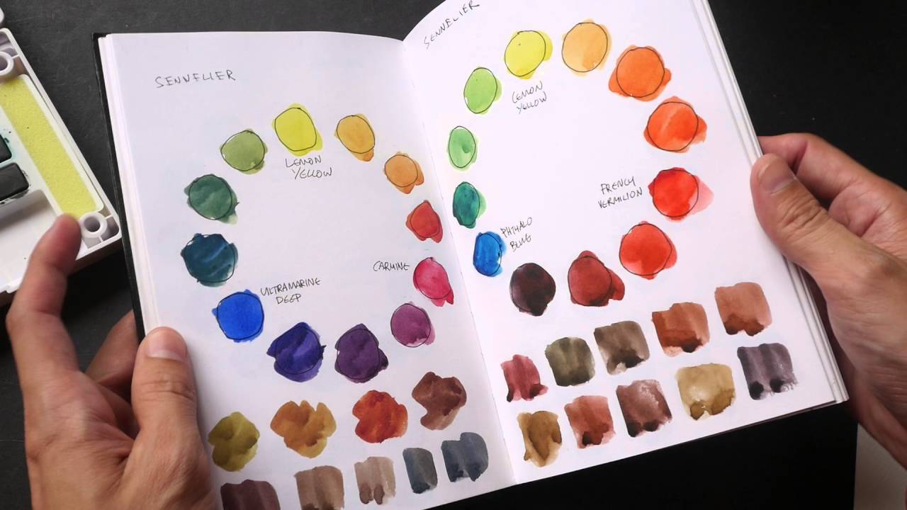 Обзор: набор акварельных полевых зарисовок Sakurai Koi