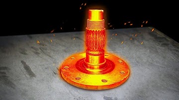 I Shocked Myself Making This Tractor Axle Shaft - Forged & Machined to Perfection!